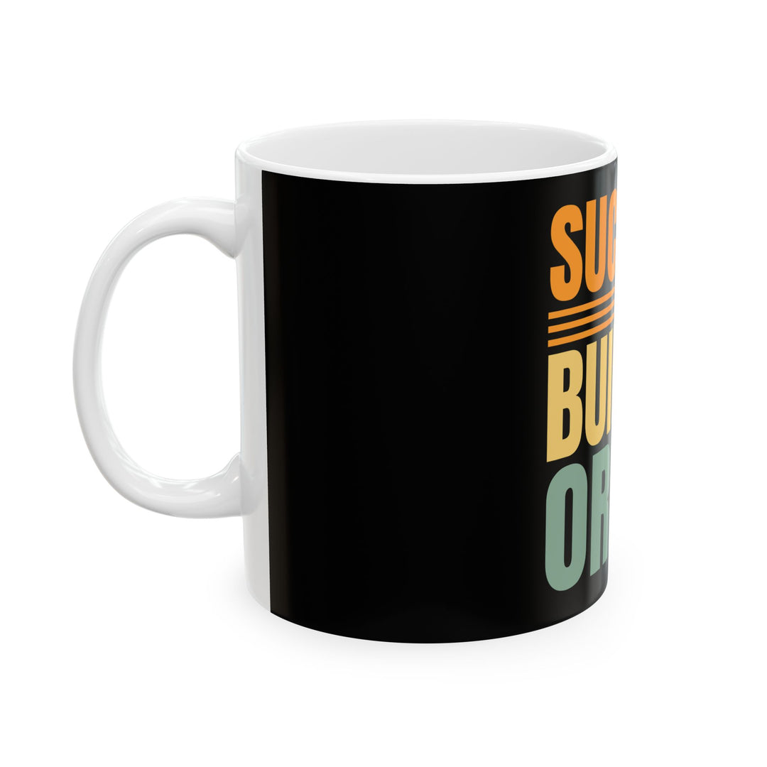 Success Is Built In Order Ceramic Mug — Motivational Coffee Cup for Entrepreneurs & Students
