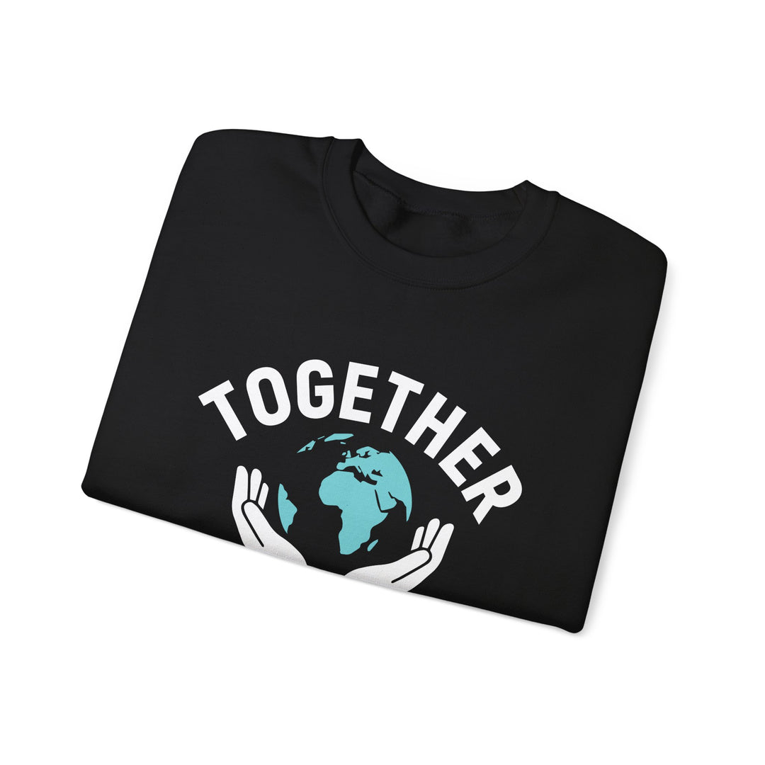 Crewneck Sweatshirt — "Together We Grow" Earth Care Graphic