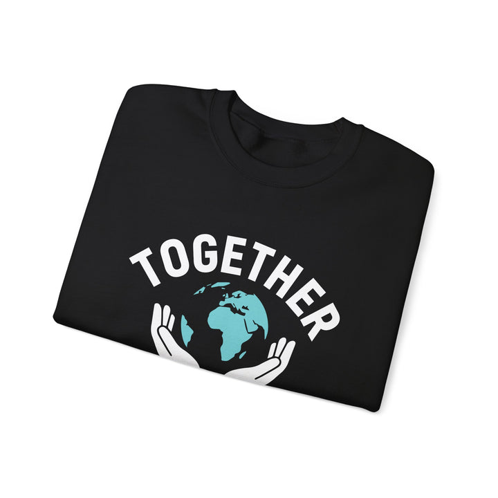 Crewneck Sweatshirt — "Together We Grow" Earth Care Graphic