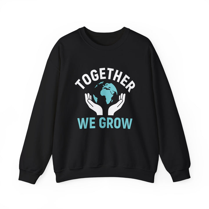 Crewneck Sweatshirt — "Together We Grow" Earth Care Graphic