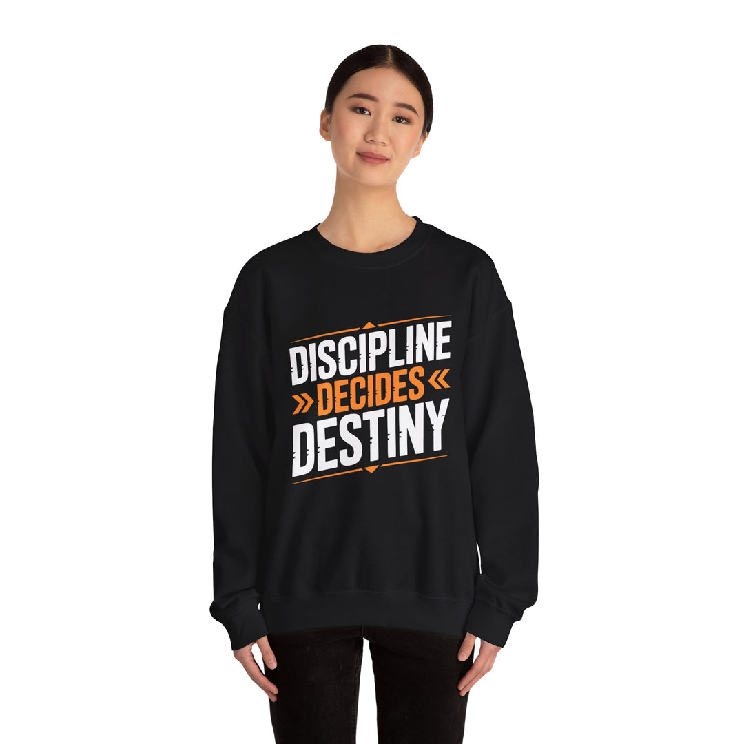 Discipline Decides Destiny Sweatshirt – Motivational Crewneck for Fitness & Hustle