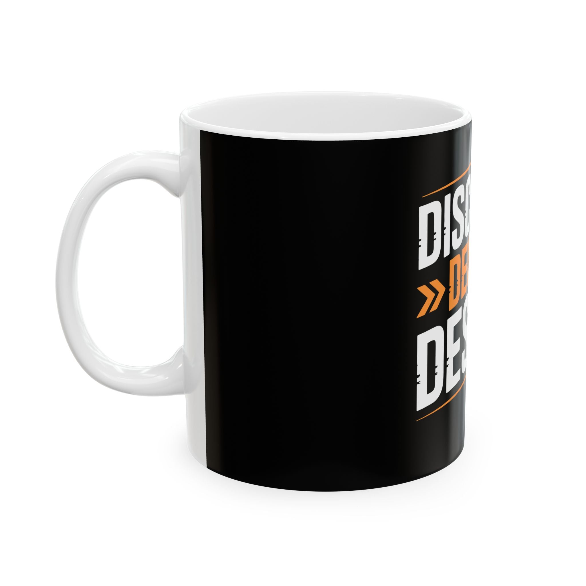 Discipline Decides Destiny Ceramic Mug — Motivational Coffee Cup (11oz, 15oz)