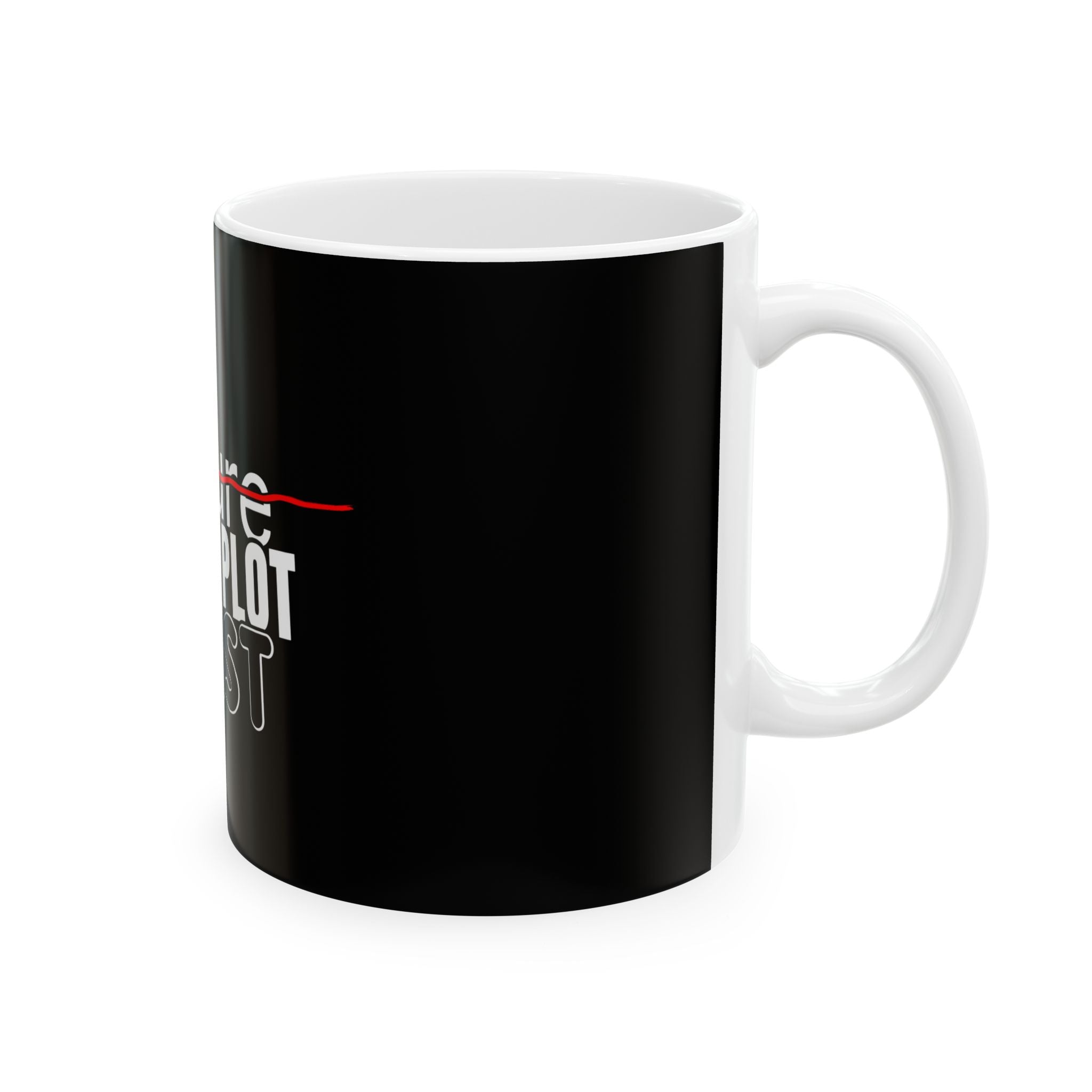 Ceramic Mug - "Failure" Crossed Out: Just a Plot Twist Motivational Coffee Cup (11oz, 15oz)