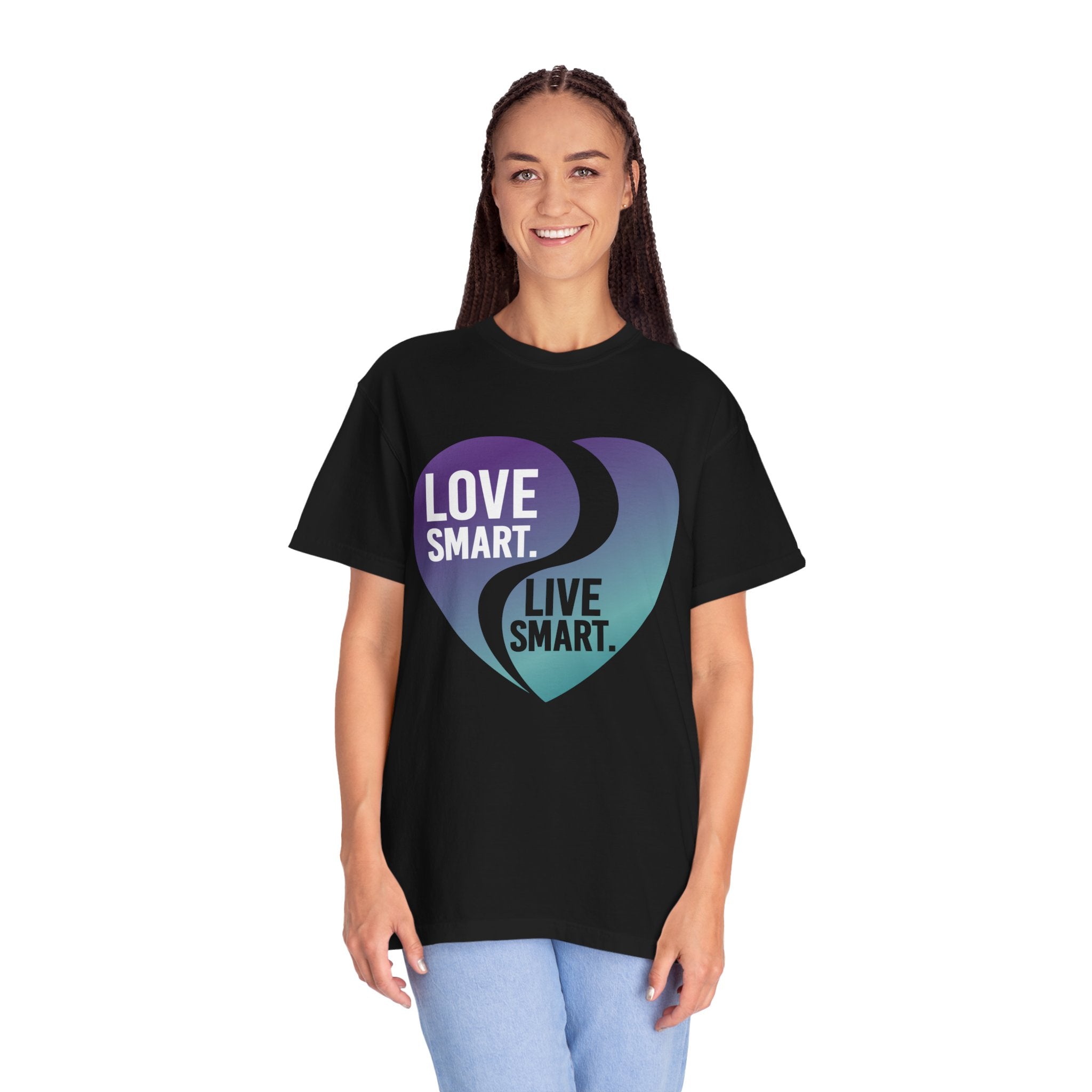 Love Smart, Live Smart Heart T-Shirt
