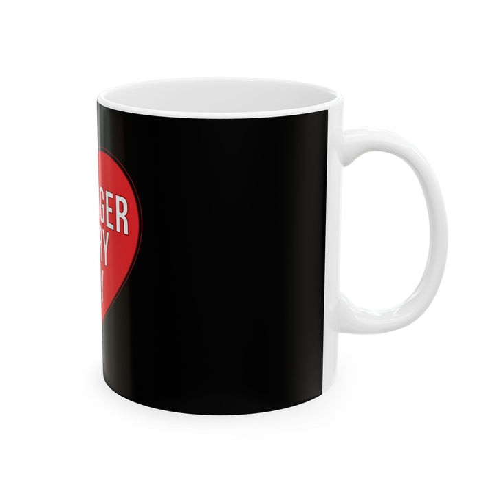 Stronger Every Day Ceramic Mug — Inspirational Red Heart Coffee Cup (11oz & 15oz)