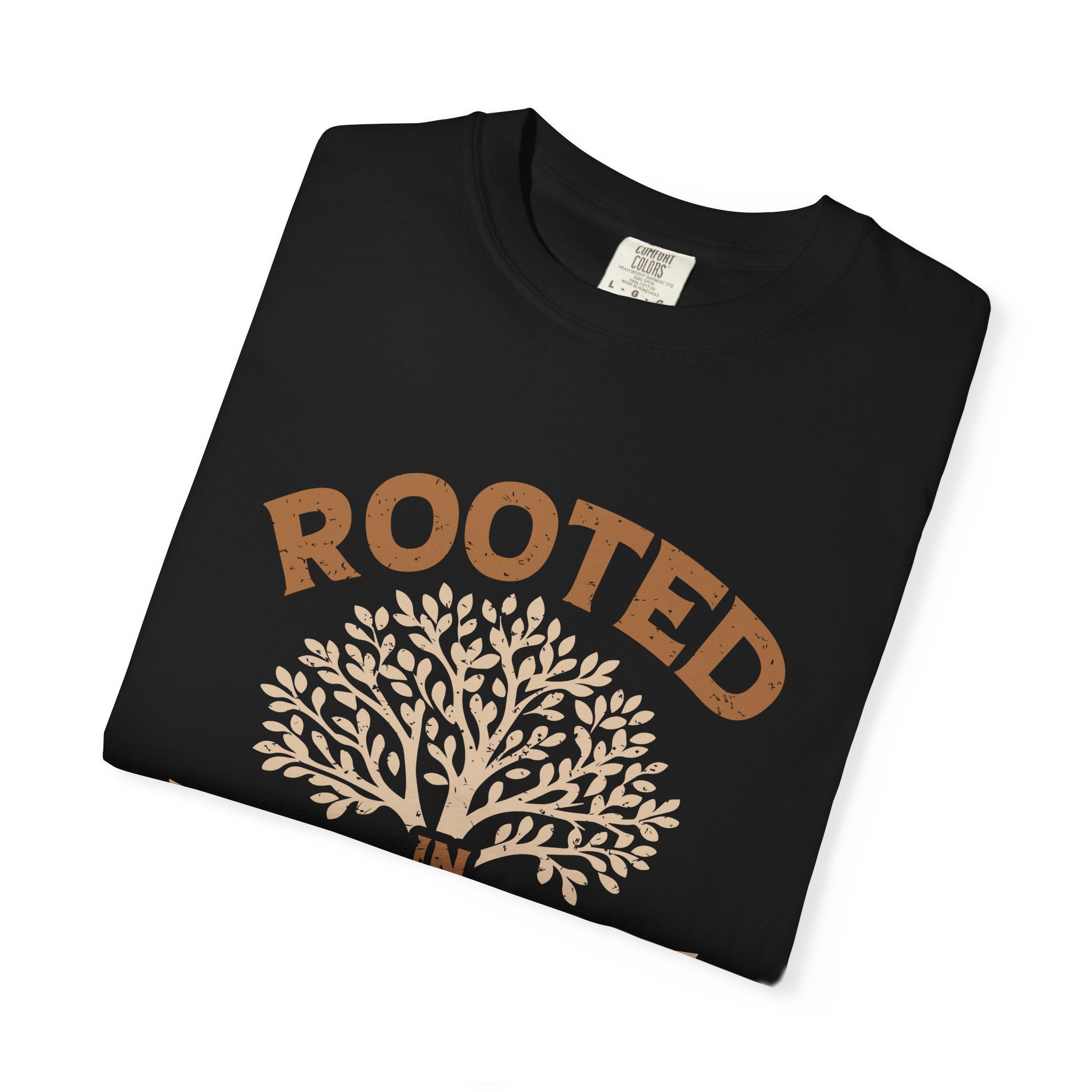 Rooted in Faith T-Shirt — Christian Tree of Life Inspirational Tee