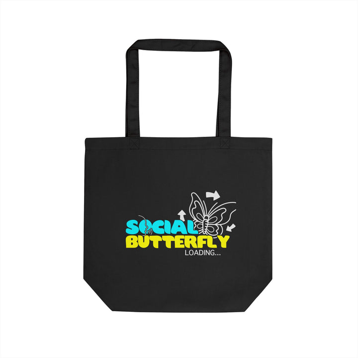 Tote Bag — "Social Butterfly Loading" Eco Tote, Funny Introvert Gift
