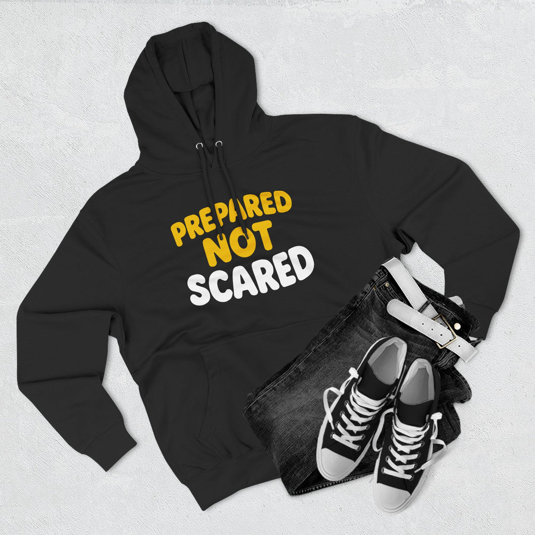 Prepared Not Scared Hoodie — Bold Graphic Fleece Pullover