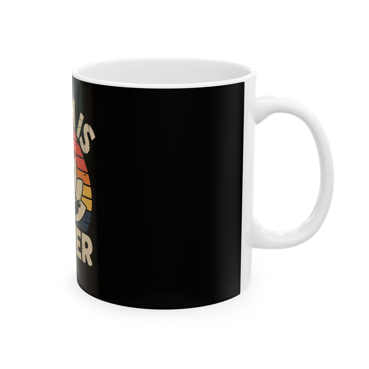 Calm Is Power Meditation Mug — Yoga Lotus Ceramic Coffee Cup (11oz & 15oz)