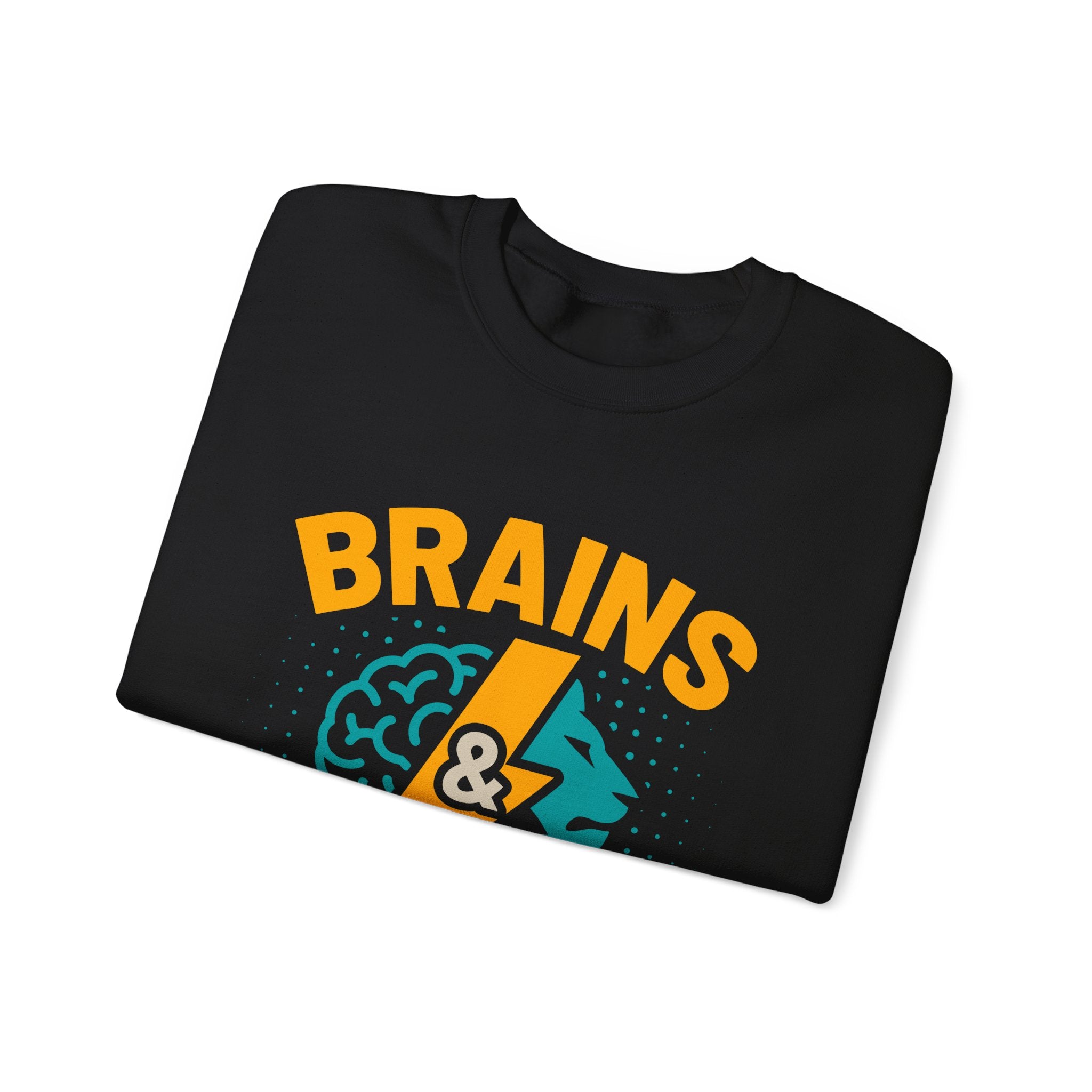 Brains & Bravery Sweatshirt — STEM Pride Crewneck for Students & Teachers