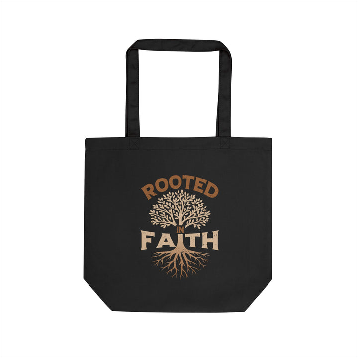 Rooted Faith Tote Bag — Christian Eco-Friendly Grocery & Bible Study Bag