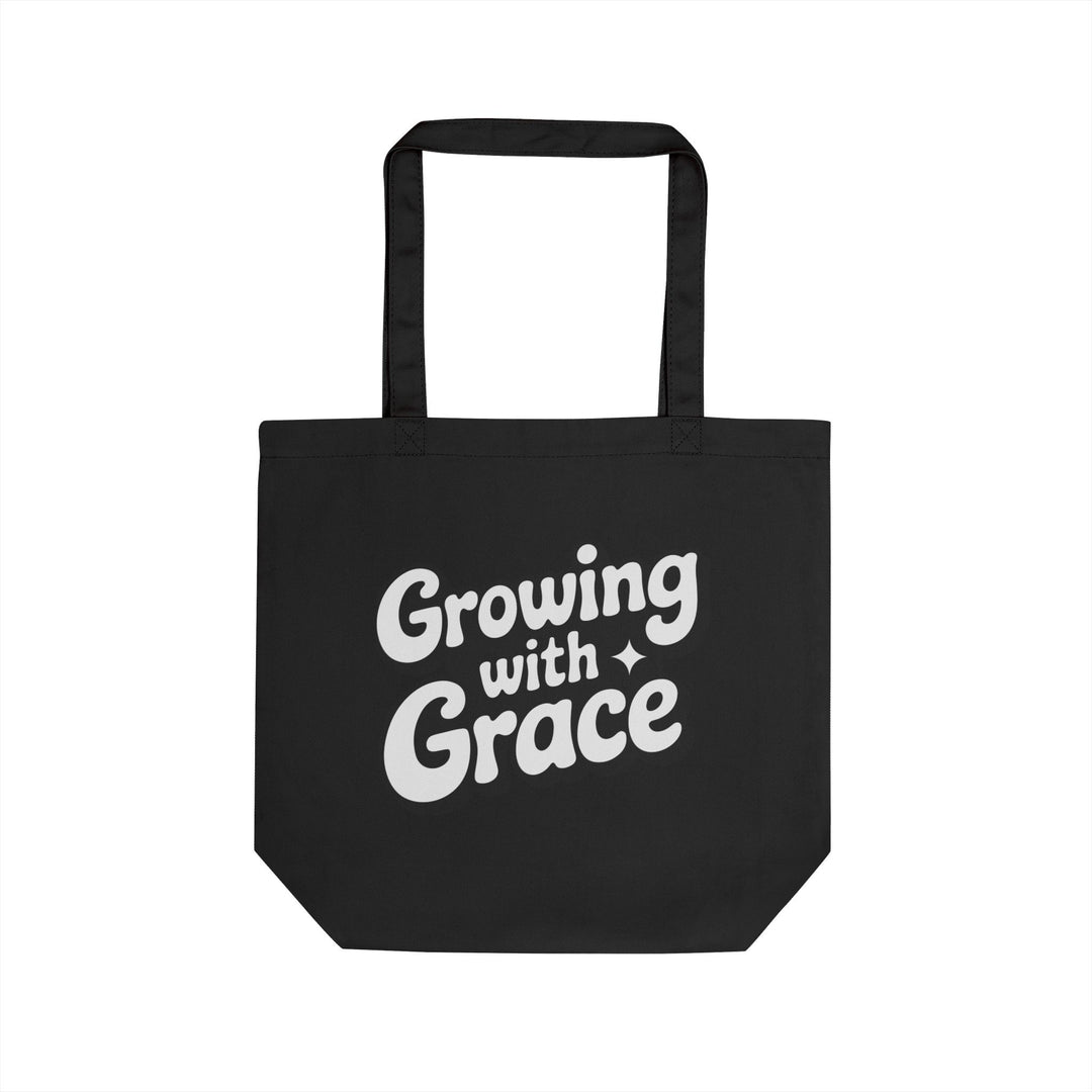 Growing With Grace Tote Bag — Inspirational Eco Canvas Market Tote