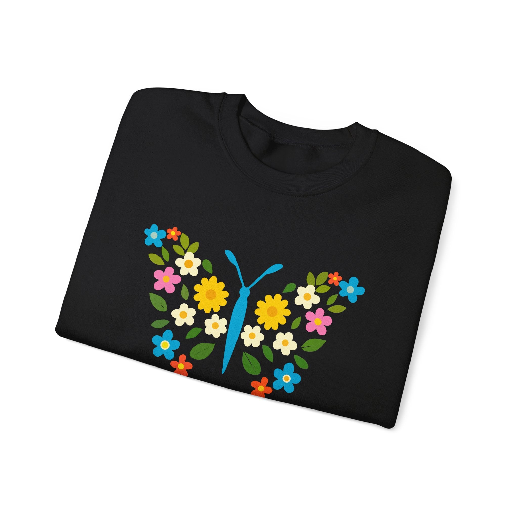Together We Grow Sweatshirt — Floral Butterfly Crewneck