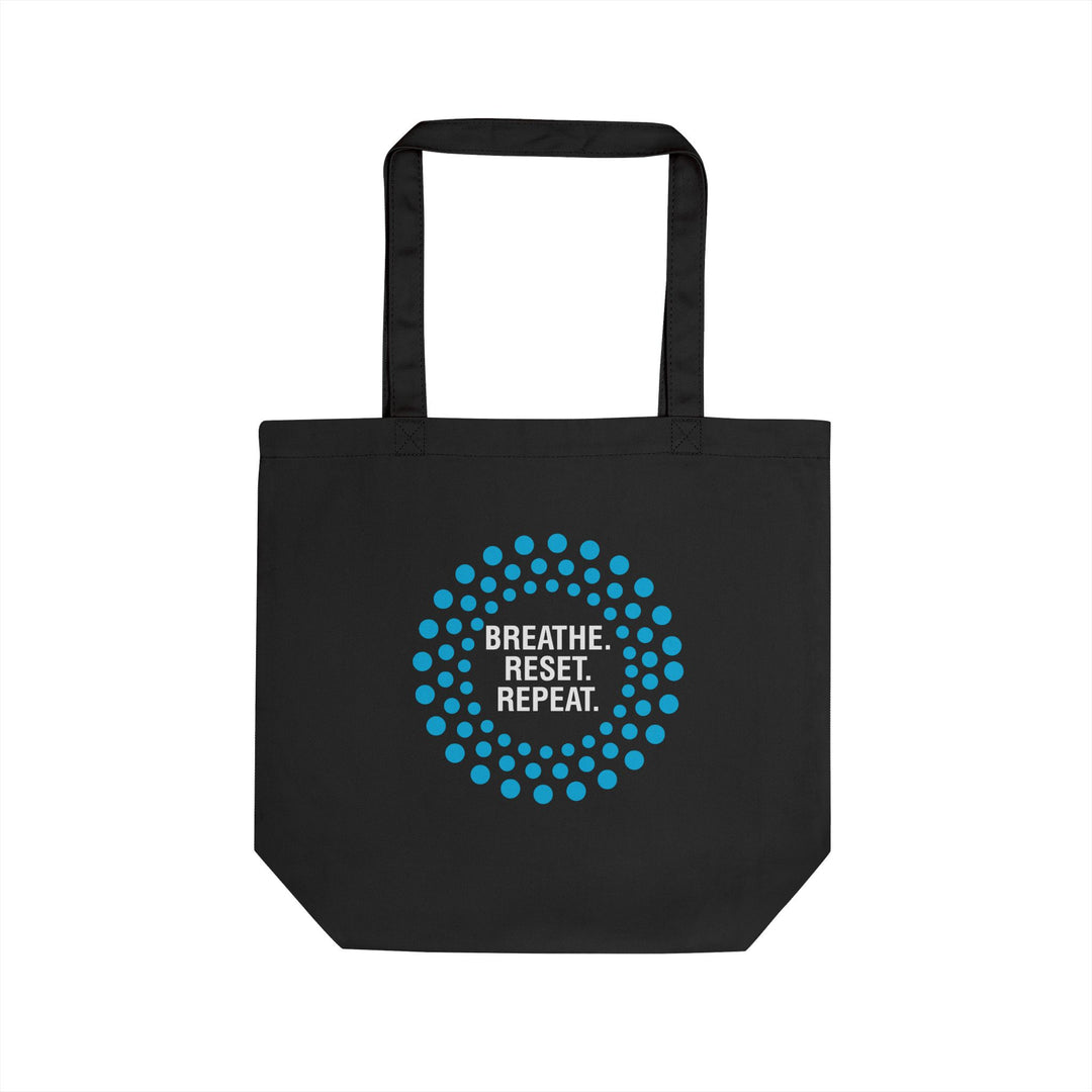 Eco Tote Bag — "Breathe. Reset. Repeat." Mindful Yoga Tote