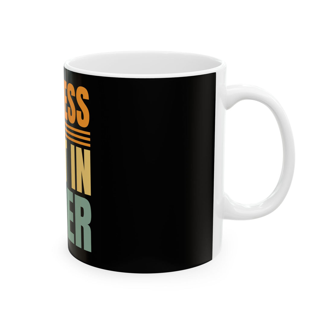 Success Is Built In Order Ceramic Mug — Motivational Coffee Cup for Entrepreneurs & Students