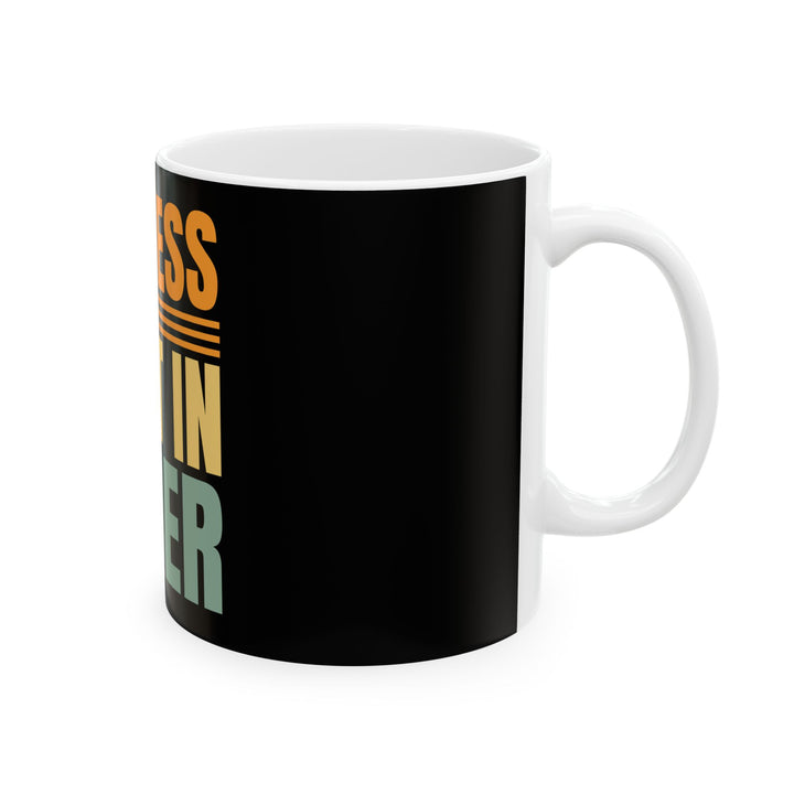 Success Is Built In Order Ceramic Mug — Motivational Coffee Cup for Entrepreneurs & Students