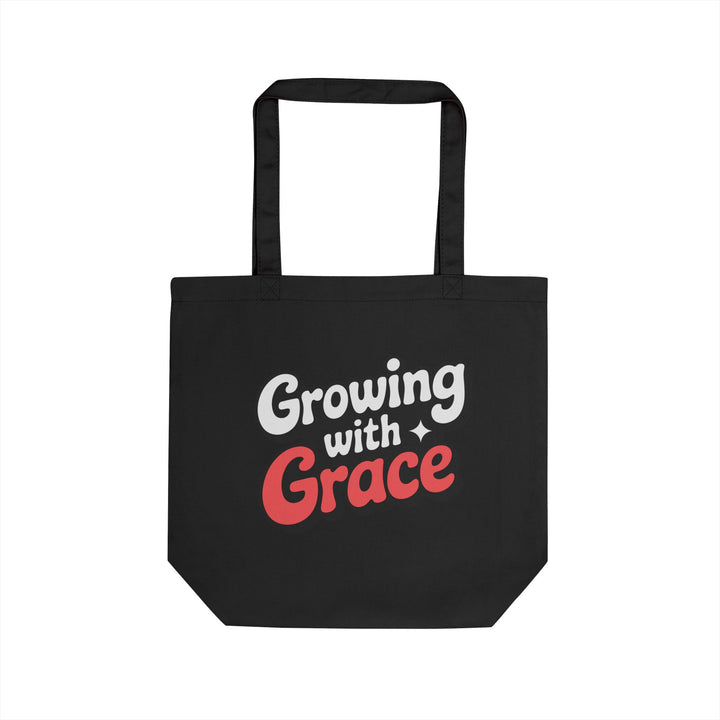 Growing with Grace Cotton Tote Bag — Inspirational Eco-Friendly Shopper