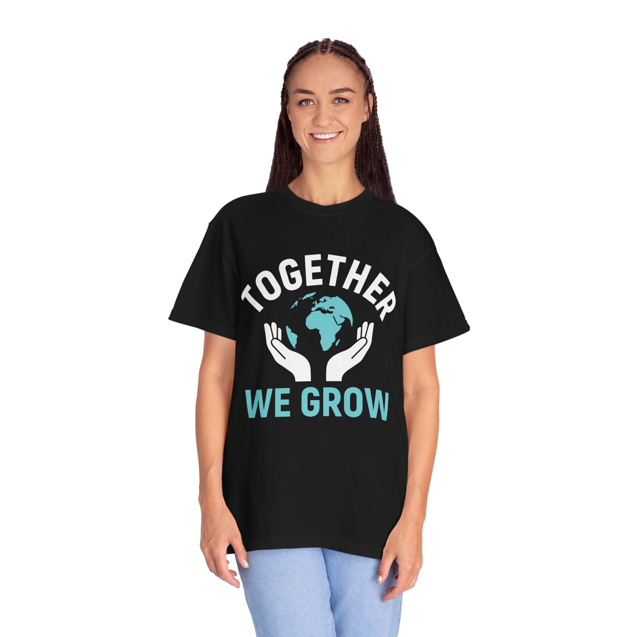 Together We Grow T-Shirt — Earth Care Hands Graphic Tee