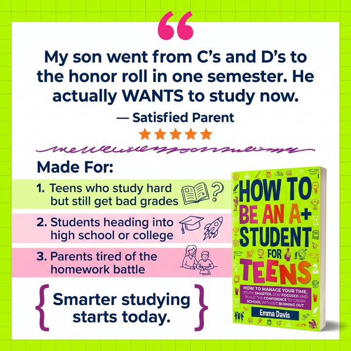 How To Be An A+ Student For Teens