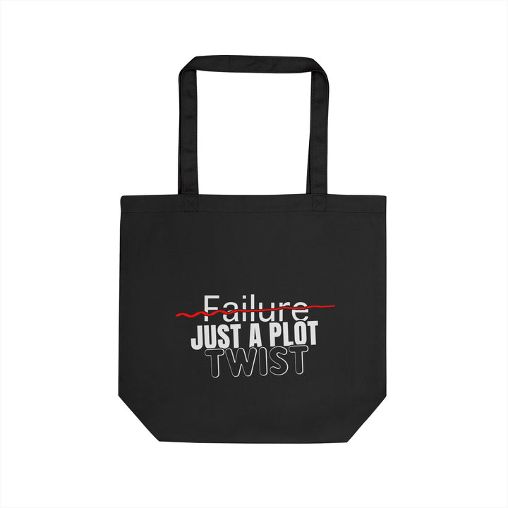 Tote Bag — "Failure" Crossed Out: Just a Plot Twist Inspirational Eco Tote