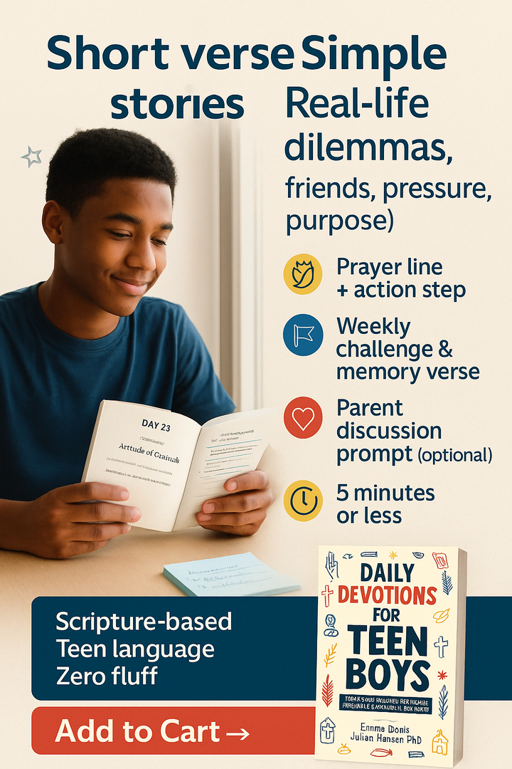 Daily Devotions For Teen Boys